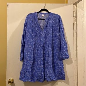 Old Navy Dandelion Puff Blue Dress Size XL